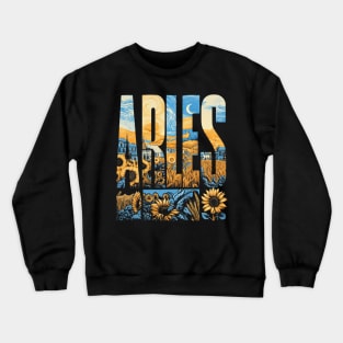 Arles Typographie - France - illustration - Van gogh Crewneck Sweatshirt